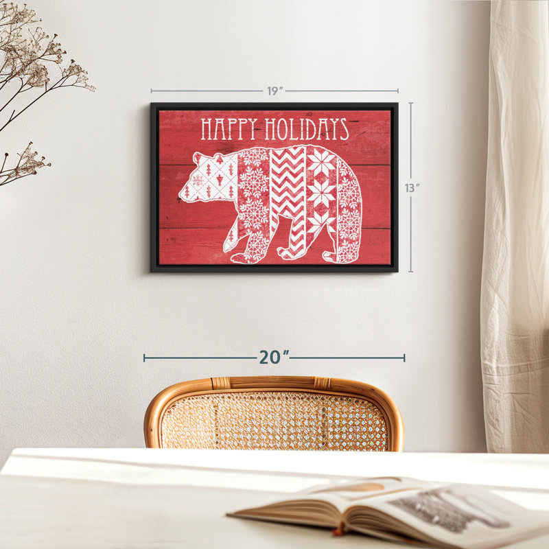 Impression sur toile Nordic Holiday II, H 13 po x l 19 po