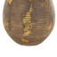 Anelis Ceramic Antique Style Distressed Decorative Brown Vase with Grooves and Handles