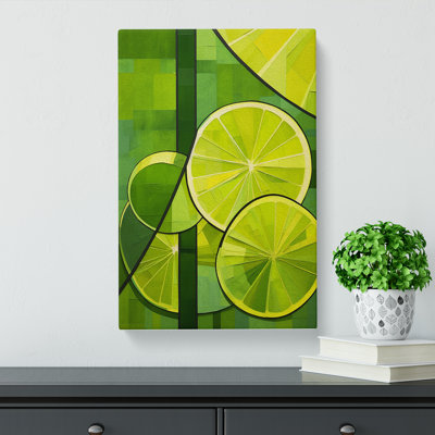 Sliced Lime Deco - No Frame Print