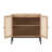 Set Of 2 Rolland A Console Table Side Table With Rattan Door