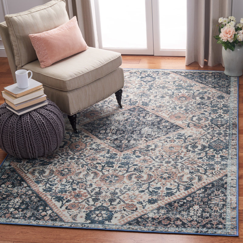 Cymone Performance Machine Washable Oriental Rug, Rectangle 4'4" x 6'