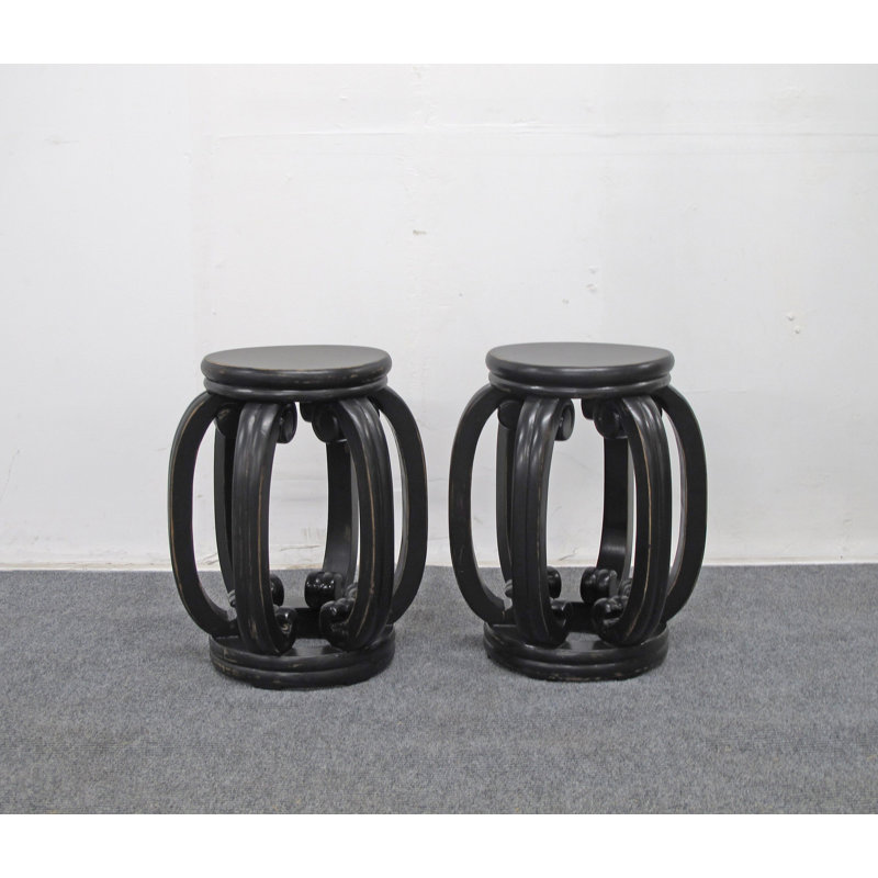 Asian Classic Solid Wood End Table