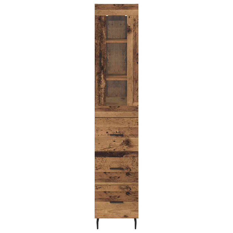 34.5cm Sideboard, Old Wood