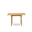 L'ensemble 5 pièces de table et chaises de cuisine comprend une table de salle à manger rectangulaire avec Dropleaf et 4 chaises en tissu de lin, chêne-971727167-1012328561