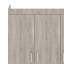 Armoire à 3 portes avec tiroirs de rangement intégrés