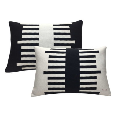 Coussin en coton Houndstooth