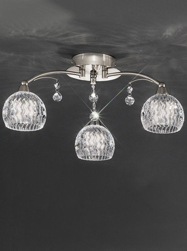 Flush Mount, Satin Nickel
