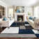 Mehul Power Loom Navy/Grey/White Rug