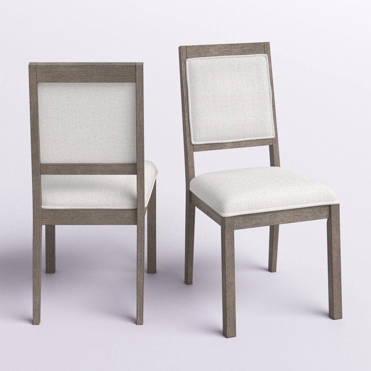 Rodden Solid Wood Dining Chair (Set of 2) Laurel Foundry Modern Farmhouse Upholstery Color: Beige