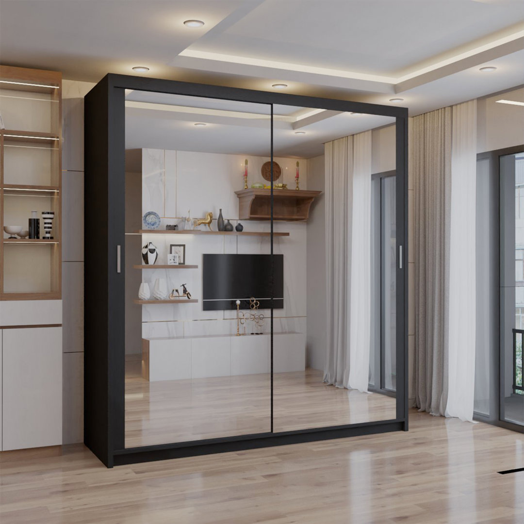 Cairo Sliding Double Mirror Wardrobe 90/100/120/150/180/203cm