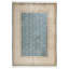 Tapis turc bleu et ivoire 7 x 7 x 7