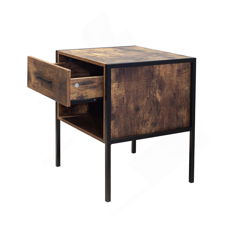 Table de chevet de style industriel