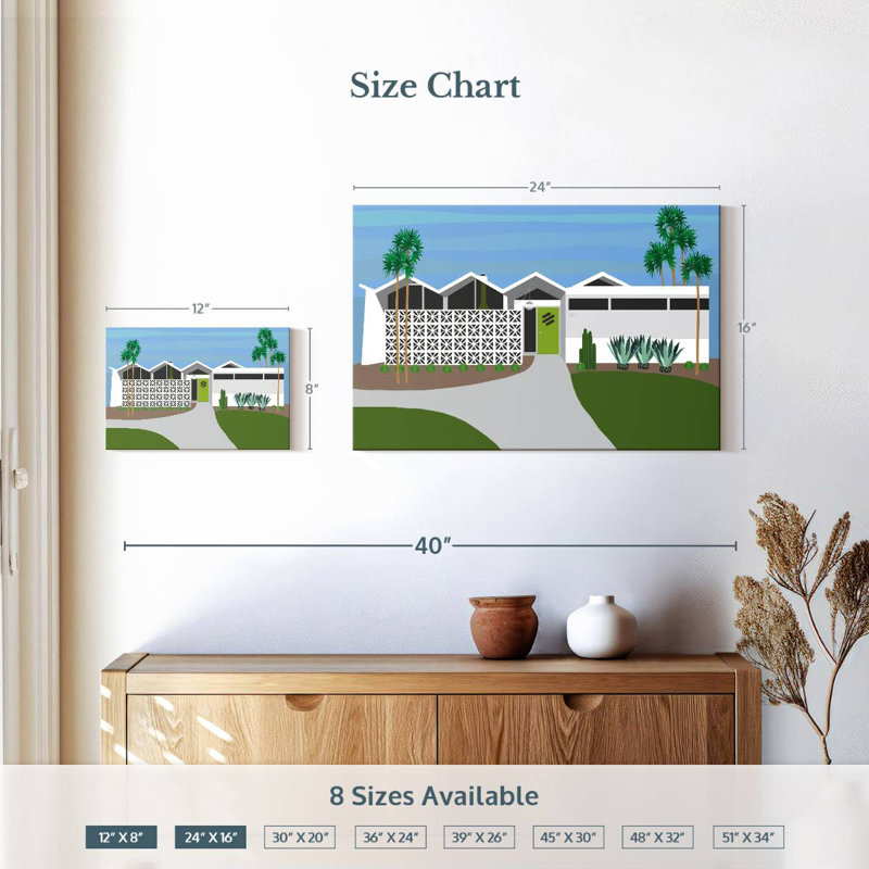 Lilie Palm Springs Living I, H 16 po x l 24 po