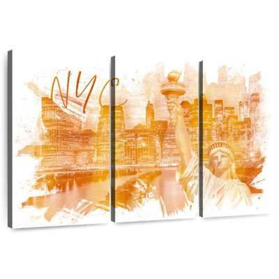 Aime Manhattan Collage Golden