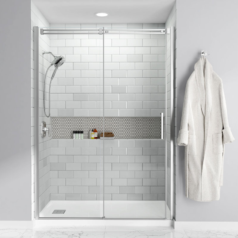 Base de douche à seuil simple 32 po x 60 po Studio, Gauche, H 3,5 po x l 30 po x P 60 po