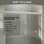 60'' - W x 70'' H Door Frameless Shower Door with