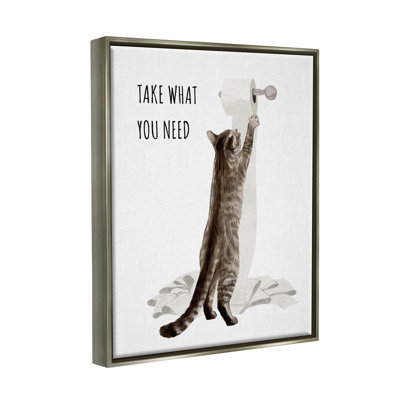 " Take What You Need Toilet Paper Cat " by Ziwei Li