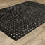 Tapis noir / ivoire à pois géométriques Delfine-2040079039