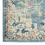 Tapis floral tissé à la machine 9 pi x 12 pi ivoire