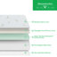 Matelas en mousse viscoélastique imprégnée de gel avec housse en rayonne de bambou 8 po Glenni-32690383-43743542
