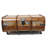 Sanjay Old Distressed Painted Teak Trunk on Wheels
