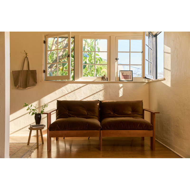 Bacana Loveseat, Oat Upcycled Poly