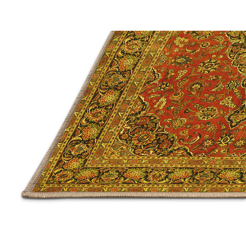 Anslem Performance Oriental Indoor Rug, Rectangle 4' x 6'