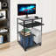 Bureau d'ordinateur à hauteur réglable avec plateau pour clavier Sternberg