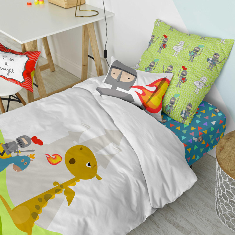 Pisani Cotton No Pattern Duvet Cover with Pillowcases, Single Duvet Cover + 1 Pillowcase (40 x 40)