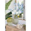 Vase en verre D6.5x12.5 ", vert