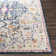 Tapis bleu marine / safran Fleeman