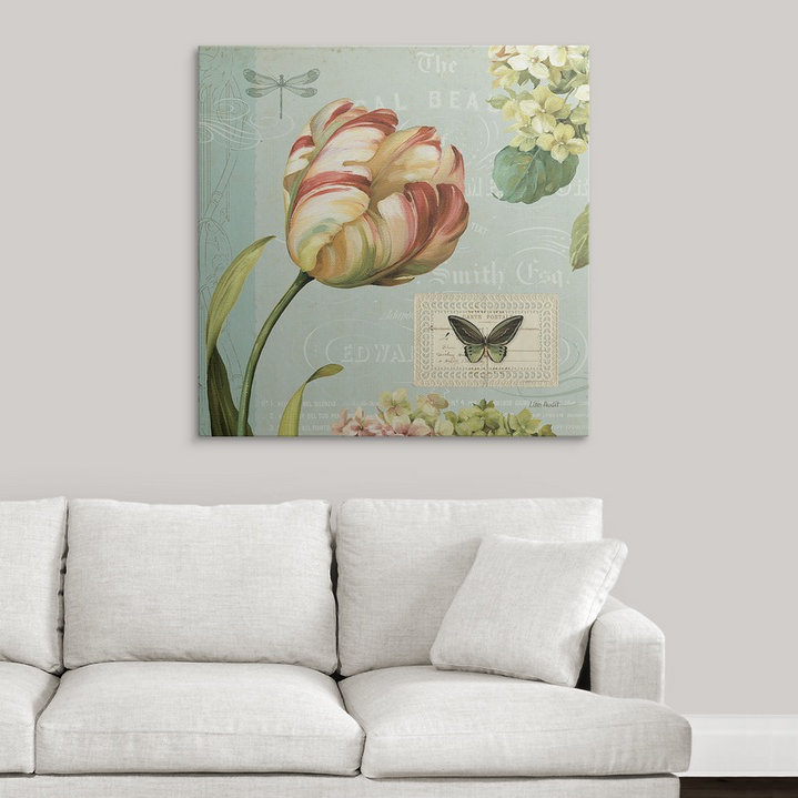 « i » par lisa audit, impression Mothers Treasure, H 35 po x l 35 po x P 1,5 po, Toile