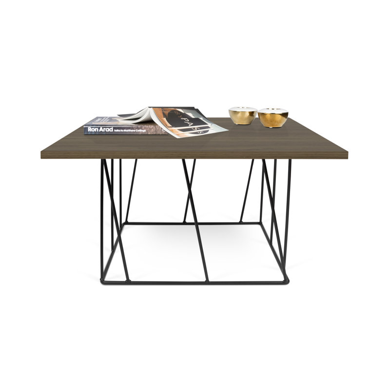 Cabrera Coffee Table, Black, Walnut
