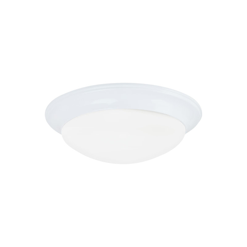 Nash One Light Ceiling Flush Mount from Generation Lighting , White, Yes