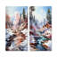Geyser Winter Scenery - ensemble de 3 impressions murales en métal Geyser-1681067321