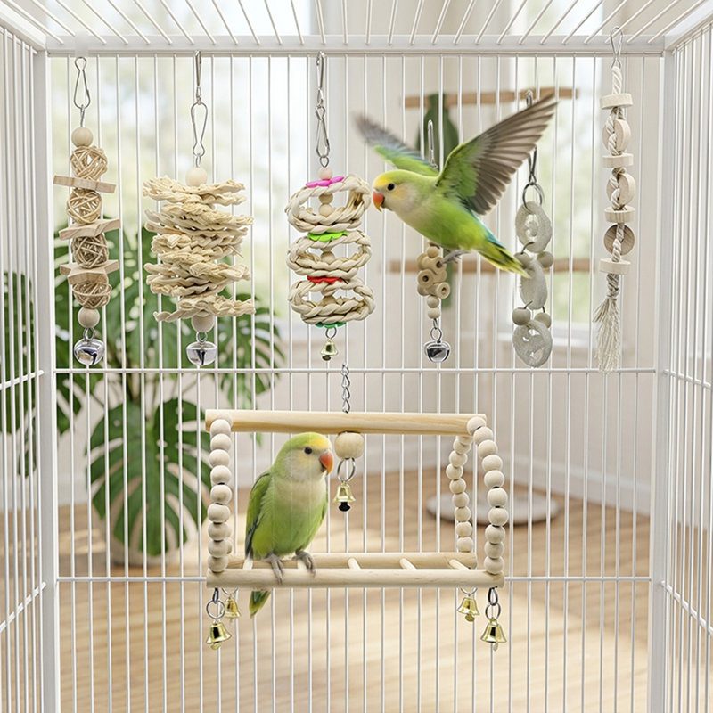 16.5cm Solid Wood Bird Play Centre