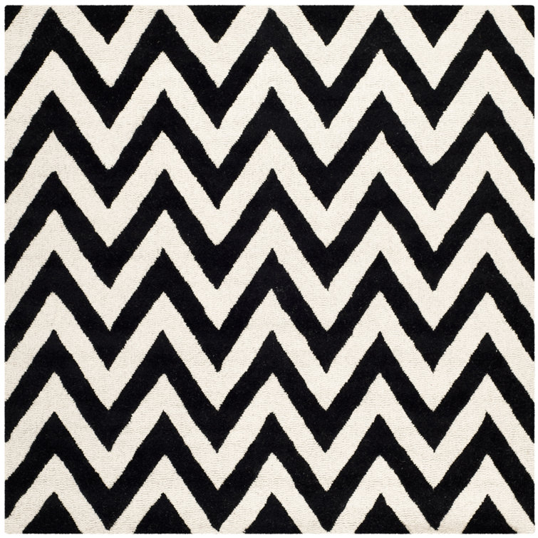 Sanyla Cambridge Hand Tufted Wool Chevron Rug