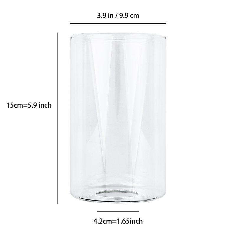 Glass Cylindrical Lampshade