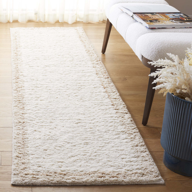 Aubert Tufted Wool Pile Rug, Runner 2'3" x 8'