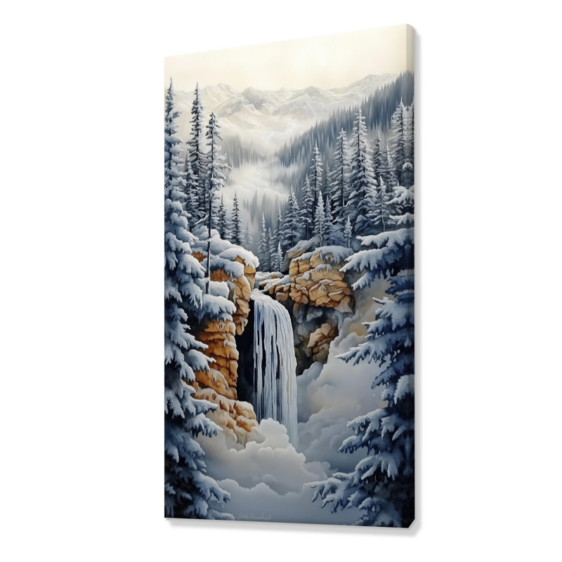 «Blue White Cabrillo I», reproduction d'art sur toile encadrée, art mural nordique, 20" H x 12" W, Toile tendue