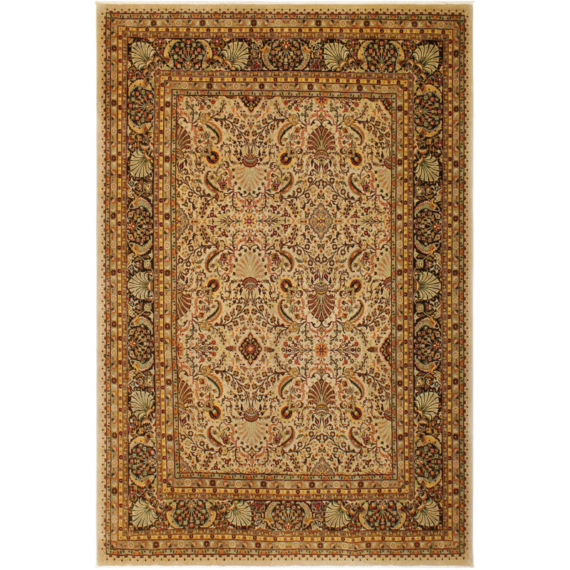 Tapis brun en laine noué à la main 9 pi 1 po x 12 pi 4 po Abagail Southwestern