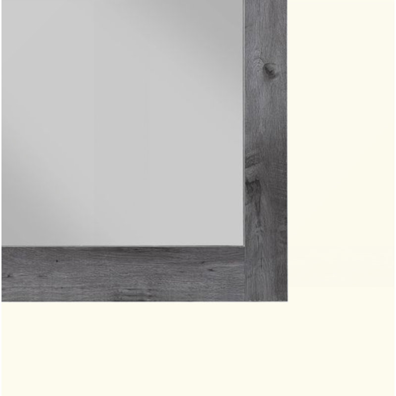Miroir rustique à finition chêne gris
