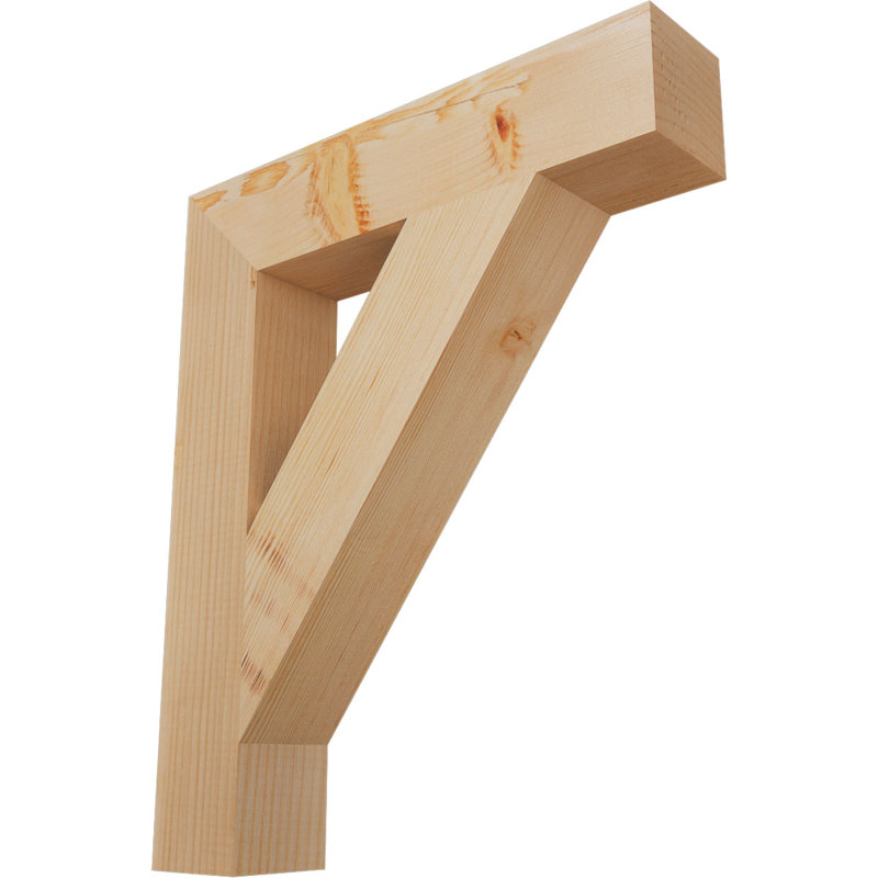 Support de bloc traditionnel, Douglas (lisse), H 24 po x l 3,5 po x P 20 po