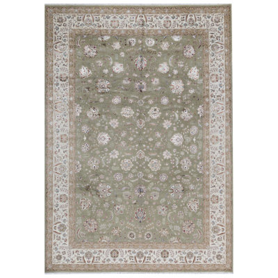 Tapis noir et rouge de haute qualité noué à la main