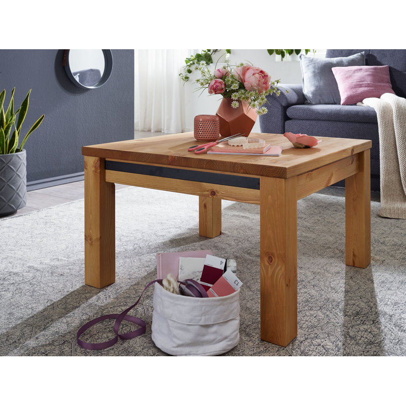 Mcwhorter Solid Wood Four Leg Coffee Table, Brown