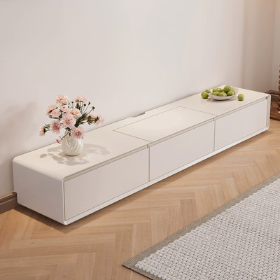 Modern White Manufactured Wood TV Stands