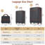 Ensemble de 3 valises à roulettes Hardshell avec valise TSA-134476655