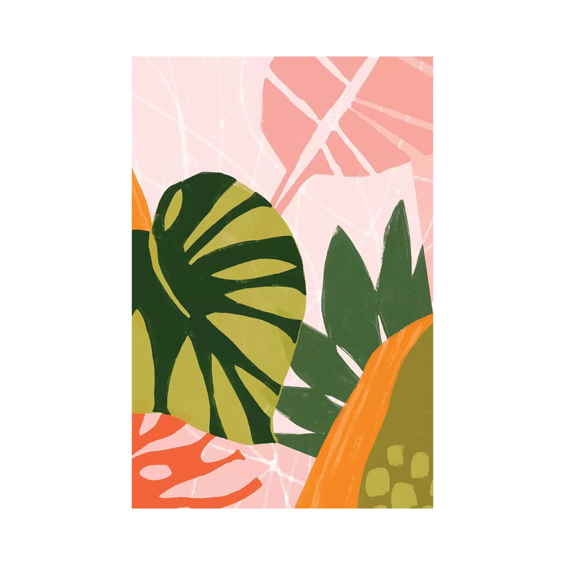 Jungle Collage I by June Erica Vess - Wrapped Canvas Print, 20.32 cm H x 30.48 cm W