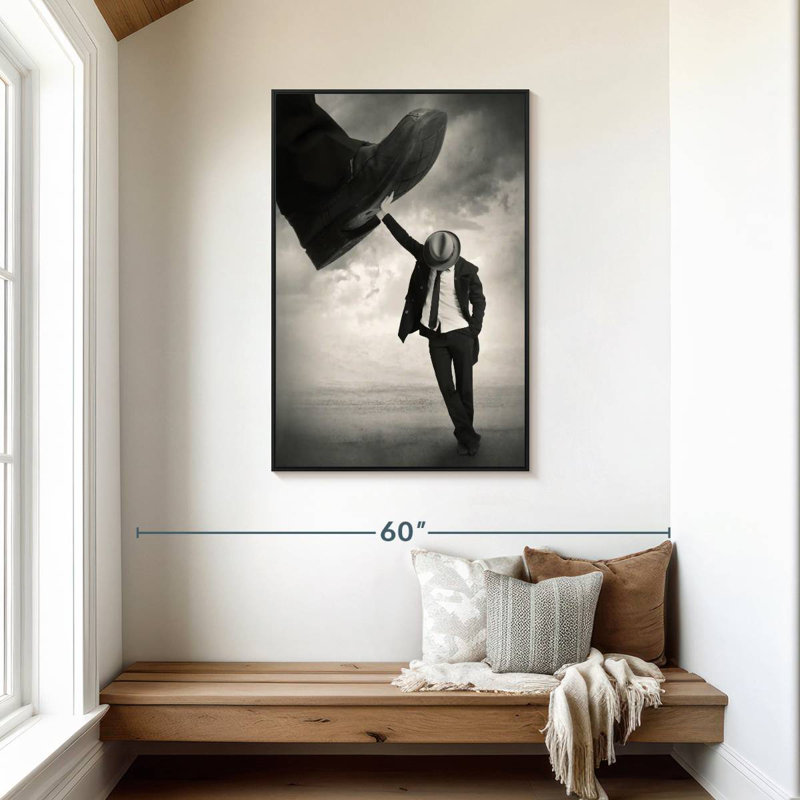 Toujours debout, Cadre flottant noir, 29 po x 43 po