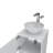 Kheng 18-inch Single Bathroom Vanity with Open Shelf and Single Door Cabinet-68166655